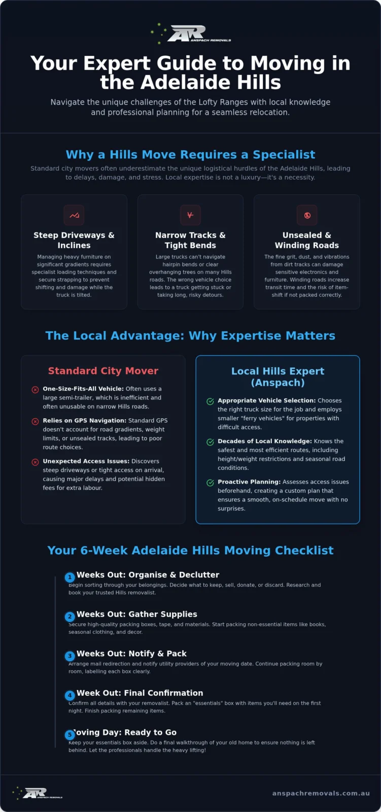 Removalists Adelaide Hills: Expert Local Relocations for 2026