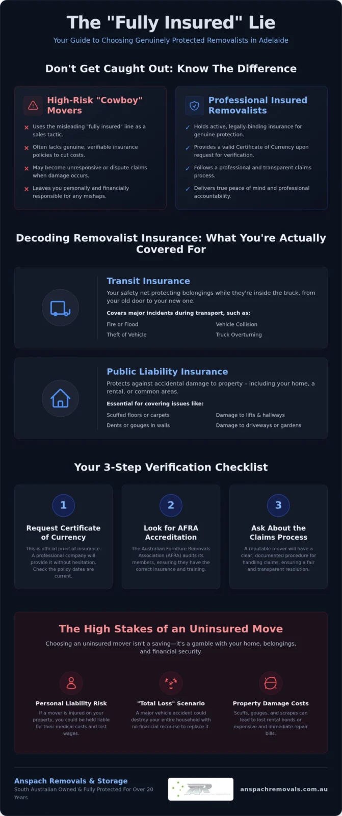 Insured Removalists Adelaide: Protecting Your Move in 2026
