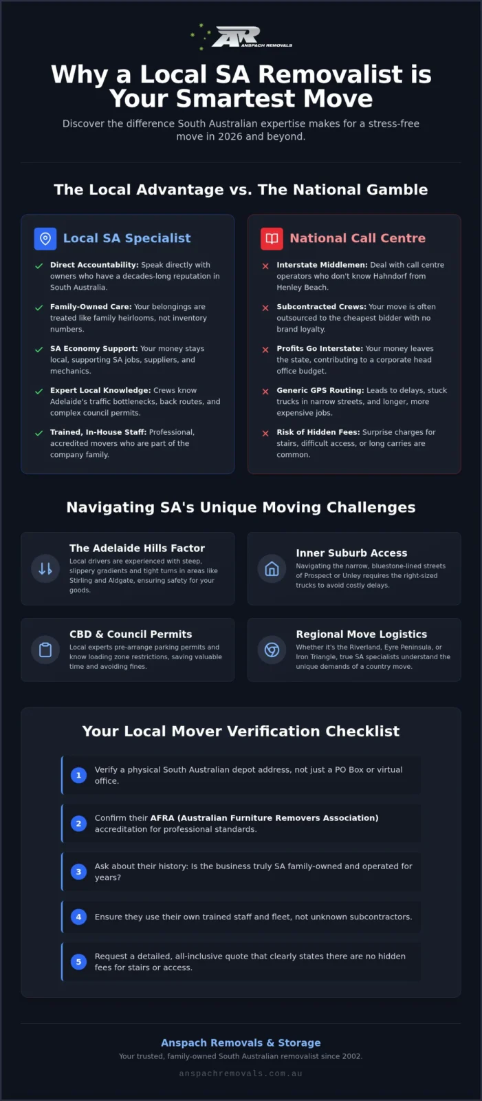 Why Choose a Local SA Removalist? The Benefits of South Australian Expertise in 2026
