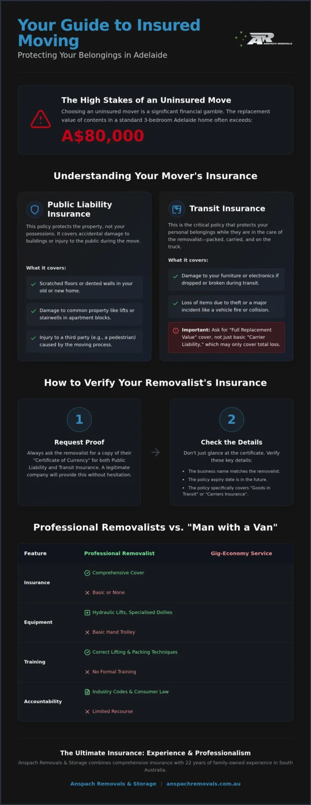 Insured Removalists Adelaide: Protecting Your Move in 2026