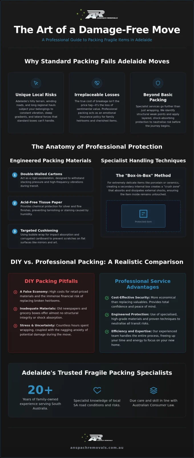Fragile Item Packing Service Adelaide: Specialist Care for Your Valuables